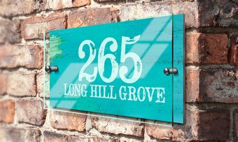 Custom 6”x 8” Metal House Signs 